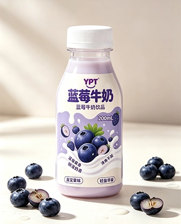 蓝莓牛奶